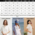 Zeagoo Women's Linen Dresses Knee-Length Casual Beach Dress (DE Only)