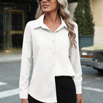 Zeagoo Womens Button Down Shirt Long Sleeve Classic-Fit Shirts