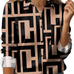 Zeagoo Womens Button Down Shirt Long Sleeve Blouse Business Work Tops Dressy Casual Floral Printed Outfits with Pocket