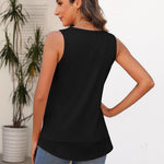 Zeagoo Women's Tank Tops Crew Neck Sleeveless Floral Tops