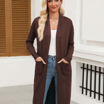 Zeagoo Women's Long Cardigans Sweater Lightweight Duster Coat