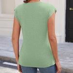Zeagoo Womens 3 Pack Crewneck Cap Sleeve Tank Tops
