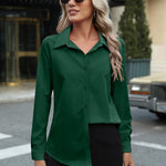 Zeagoo Womens Button Down Shirt Long Sleeve Classic-Fit Shirts