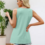 Zeagoo Women's Tank Tops Pleated Floral Flowy Boho Tunic Shirts