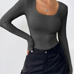 Zeagoo Women's Long Sleeve Scoop Neck Shirts