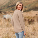 Zeagoo Women's Long Sleeve Sweater Casual Ribbed Knit Pullover