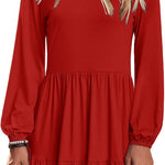 Zeagoo Women's Long Sleeve Elegant Ruffle Dresses