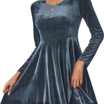 Zeagoo Women's Velvet Dress Elegant Evening Dress