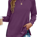 Zeagoo Womens Crewneck Sweatshirt Long Sleeve Tunic Tops