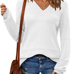 Zeagoo Womens Sweaters Casual Long Sleeve Ribbed Knit Pullover