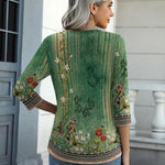 Zeagoo Womens 3/4 Length Sleeve Tunic Tops