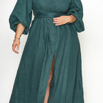 FRONT BUTTONS MULTI-WAY WRAP DRESS