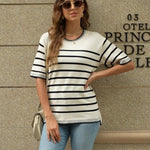 Zeagoo Womens Short Sleeve Sweaters Tops