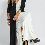Shades of Happiness Knit Solid Color Slit Drape Cardigan
