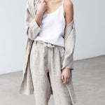 Spaghetti Strap Linen Blend Top