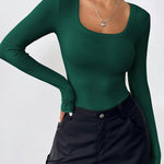Zeagoo Women's Long Sleeve Scoop Neck Shirts