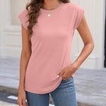 Zeagoo Womens 3 Pack Crewneck Cap Sleeve Tank Tops