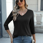 Zeagoo Womens 3/4 Length Sleeve Tunic Tops