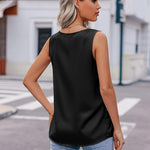 Zeagoo Women's Satin Tank Top Sleeveless Blouse (DE Only)