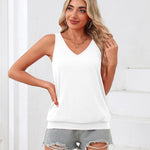 Zeagoo Womens Summer Tank Tops V Neck Sleeveless Tops