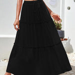 Zeagoo Womens Casual Maxi Skirts High Waist Boho Skirts