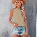 Zeagoo Women's Tank Top Sleeveless T-Shirt Basic Top (DE Only)