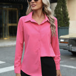 Zeagoo Womens Button Down Shirt Long Sleeve Classic-Fit Shirts