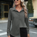 Zeagoo Womens Button Down Shirt Long Sleeve Classic-Fit Shirts