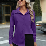 Zeagoo Womens Button Down Shirt Long Sleeve Classic-Fit Shirts