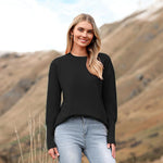 Zeagoo Women's Long Sleeve Sweater Casual Ribbed Knit Pullover