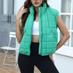 Zeagoo Womens Puffer Vest Ladies Sleeveless Zip Up Outerwear