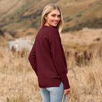 Zeagoo Women's Long Sleeve Sweater Casual Ribbed Knit Pullover