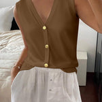 Zeagoo Womens Sweater Vest V Neck Button Down Shirts