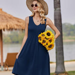 Zeagoo Women's Summer Dress Sleeveless Beach Dress (DE Only)