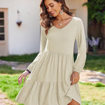 Zeagoo Women's Long-Sleeve V-Neck Winter Dress (DE Only)