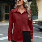 Zeagoo Womens Button Down Shirt Long Sleeve Classic-Fit Shirts