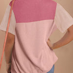 Zeagoo Womens Casual Color Block Tops Short Sleeve T Shirts