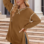 Zeagoo Women's Oversized Sweatshirts Hoodies Side Zipper Pullover