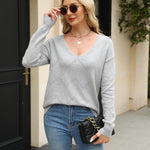 Zeagoo Women's Knitted Jumper Elegant Pullover (DE Only)
