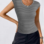 Zeagoo Womens Tank Tops Ribbed Knit Crew Neck Shirts