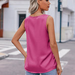 Zeagoo Women's Satin Tank Top Sleeveless Blouse (DE Only)