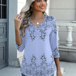 Zeagoo Womens 3/4 Length Sleeve Tunic Tops