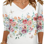 Zeagoo Womens 3/4 Length Sleeve Tunic Tops
