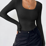 Zeagoo Women's Long Sleeve Scoop Neck Shirts