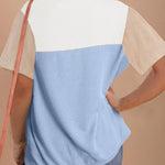 Zeagoo Womens Casual Color Block Tops Short Sleeve T Shirts