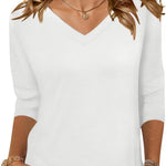 Zeagoo Womens 3/4 Length Sleeve Tunic Tops
