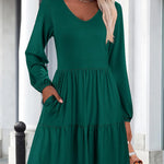 Zeagoo Women's Long-Sleeve V-Neck Winter Dress (DE Only)