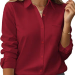 Zeagoo Womens Button Down Shirt Long Sleeve Blouse Business Work Tops Dressy Casual Floral Printed Outfits with Pocket