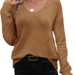 Zeagoo Women's Knitted Jumper Elegant Pullover (DE Only)