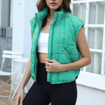 Zeagoo Womens Puffer Vest Ladies Sleeveless Zip Up Outerwear